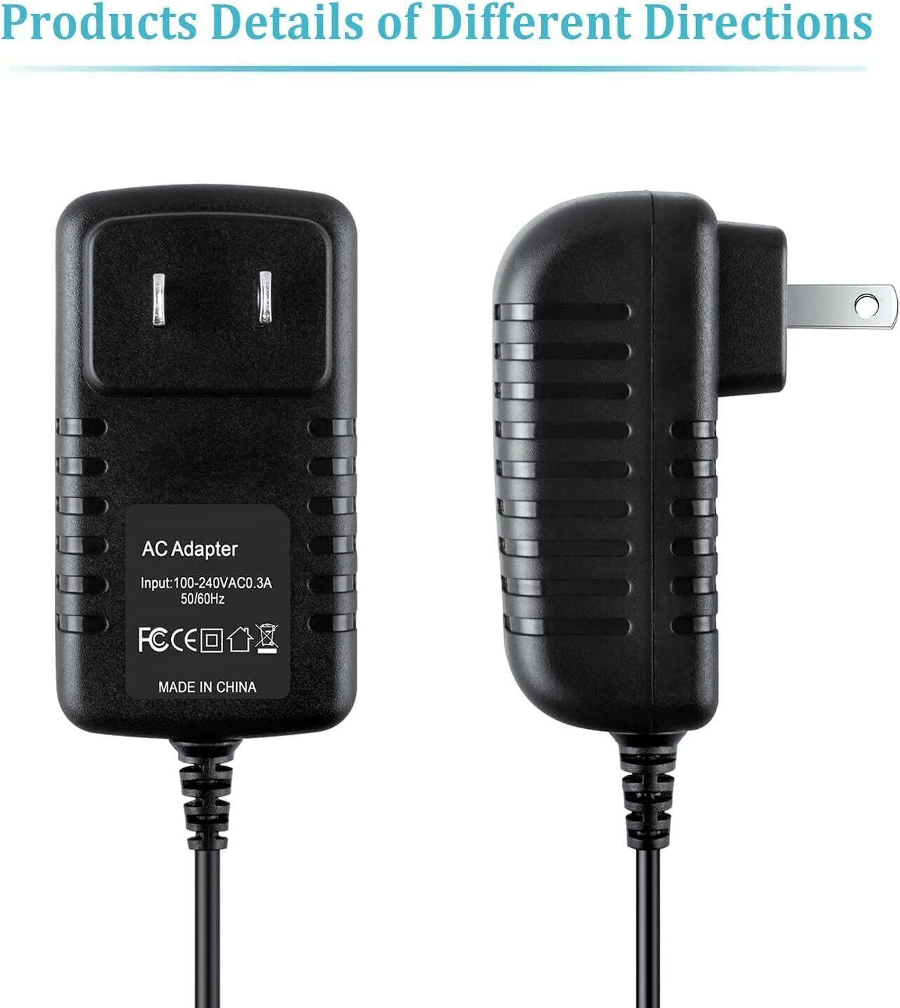 12V AC/DC Adapter Charger For Meowant MW-SC01 Self-Cleaning Cat Litter Box Multi Type Adapter Color