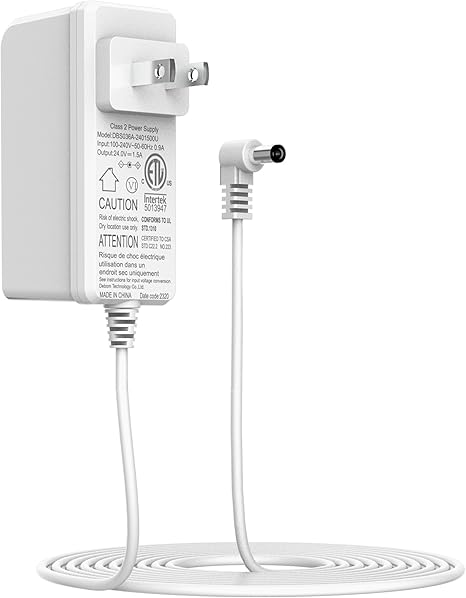 Air Purifier Power Adapter Charger Suitable for Jafända JF180/JF260 Replacement Charger 24V 1.5A(Siz